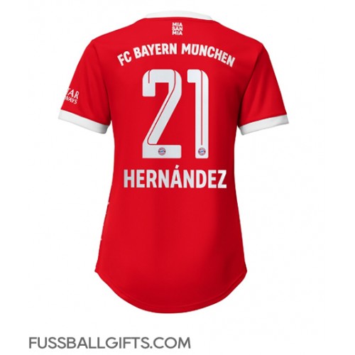 Bayern Munich Lucas Hernandez #21 Fußballbekleidung Heimtrikot Damen 2022-23 Kurzarm